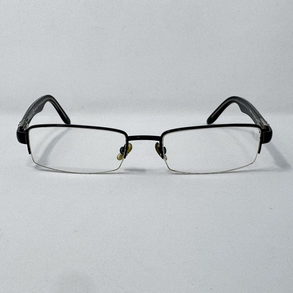Ray-Ban RB8588 1017 Black Titanium Semi-Rimless Eyeglass Frames 52-18-140